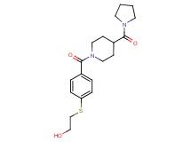 2-[(4-{[4-(1-pyrrolidinylcarbonyl)-1-piperidinyl]carbonyl}phenyl)thio]ethanol