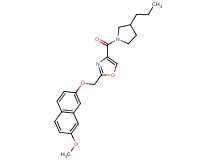 2-{[(7-methoxy-2-naphthyl)oxy]methyl}-4-[(3-propylpyrrolidin-1-yl)carbonyl]-1,3-oxazole
