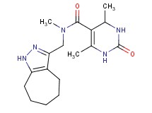 N-(1,4,5,6,7,8-hexahydrocyclohepta[c]pyrazol-3-ylmethyl)-N,4,6-trimethyl-2-oxo-1,2,3,4-tetrahydropyrimidine-5-carboxamide
