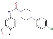 4-(5-chloropyridin-2-yl)-N-(1,3-dihydro-2-benzofuran-5-yl)piperazine-1-carboxamide