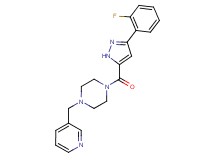 1-{[3-(2-fluorophenyl)-1H-pyrazol-5-yl]carbonyl}-4-(3-pyridinylmethyl)piperazine