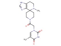 5-methyl-1-[2-(5-methyl-1,5,6,7-tetrahydro-1'H-spiro[imidazo[4,5-c]pyridine-4,4'-piperidin]-1'-yl)-2-oxoethyl]pyrimidine-2,4(1H,3H)-dione