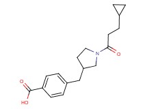 4-{[1-(3-cyclopropylpropanoyl)pyrrolidin-3-yl]methyl}benzoic acid