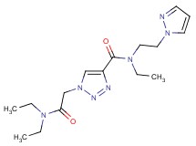 1-[2-(diethylamino)-2-oxoethyl]-N-ethyl-N-[2-(1H-pyrazol-1-yl)ethyl]-1H-1,2,3-triazole-4-carboxamide