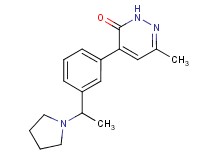 6-methyl-4-[3-(1-pyrrolidin-1-ylethyl)phenyl]pyridazin-3(2H)-one