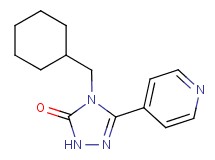 4-(cyclohexylmethyl)-5-pyridin-4-yl-2,4-dihydro-3H-1,2,4-triazol-3-one