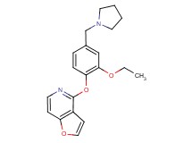 4-[2-ethoxy-4-(pyrrolidin-1-ylmethyl)phenoxy]furo[3,2-c]pyridine