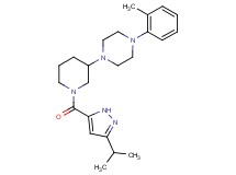 1-{1-[(3-isopropyl-1H-pyrazol-5-yl)carbonyl]-3-piperidinyl}-4-(2-methylphenyl)piperazine