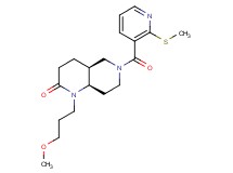 (4aS*,8aR*)-1-(3-methoxypropyl)-6-{[2-(methylthio)pyridin-3-yl]carbonyl}octahydro-1,6-naphthyridin-2(1H)-one