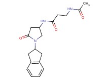 N~3~-acetyl-N~1~-[1-(2,3-dihydro-1H-inden-2-yl)-5-oxo-3-pyrrolidinyl]-beta-alaninamide