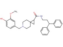 N-(3,3-diphenylpropyl)-6-(4-hydroxy-3-methoxybenzyl)-6-azaspiro[2.5]octane-1-carboxamide