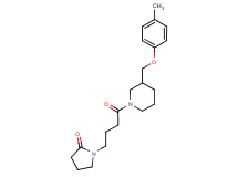 1-(4-{3-[(4-methylphenoxy)methyl]-1-piperidinyl}-4-oxobutyl)-2-pyrrolidinone