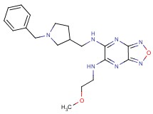 N-[(1-benzyl-3-pyrrolidinyl)methyl]-N'-(2-methoxyethyl)[1,2,5]oxadiazolo[3,4-b]pyrazine-5,6-diamine