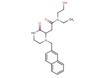 N-ethyl-N-(2-hydroxyethyl)-2-[1-(2-naphthylmethyl)-3-oxo-2-piperazinyl]acetamide