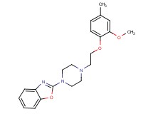 2-{4-[2-(2-methoxy-4-methylphenoxy)ethyl]piperazin-1-yl}-1,3-benzoxazole