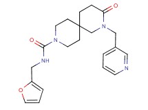 N-(2-furylmethyl)-3-oxo-2-(pyridin-3-ylmethyl)-2,9-diazaspiro[5.5]undecane-9-carboxamide