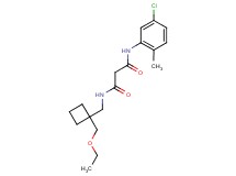 N-(5-chloro-2-methylphenyl)-N'-{[1-(ethoxymethyl)cyclobutyl]methyl}malonamide