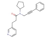 N-cyclopentyl-N-(3-phenylprop-2-yn-1-yl)-3-pyridin-3-ylpropanamide