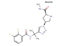 (4S)-4-(4-{1-[(2,3-difluorobenzoyl)amino]-1-methylethyl}-1H-1,2,3-triazol-1-yl)-N-methyl-L-prolinamide hydrochloride
