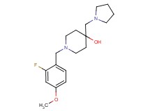 1-(2-fluoro-4-methoxybenzyl)-4-(pyrrolidin-1-ylmethyl)piperidin-4-ol