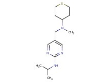 N-isopropyl-5-{[methyl(tetrahydro-2H-thiopyran-4-yl)amino]methyl}pyrimidin-2-amine