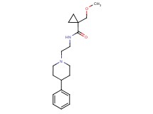 1-(methoxymethyl)-N-[2-(4-phenylpiperidin-1-yl)ethyl]cyclopropanecarboxamide