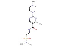 N-{2-[(dimethylamino)sulfonyl]ethyl}-4-methyl-2-(4-methylpiperazin-1-yl)pyrimidine-5-carboxamide