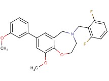 4-(2,6-difluorobenzyl)-9-methoxy-7-(3-methoxyphenyl)-2,3,4,5-tetrahydro-1,4-benzoxazepine