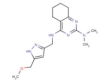 N~4~-{[5-(methoxymethyl)-1H-pyrazol-3-yl]methyl}-N~2~,N~2~-dimethyl-5,6,7,8-tetrahydroquinazoline-2,4-diamine