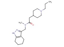 N-methyl-2-(1-propylpiperidin-4-yl)-N-(4,5,6,7-tetrahydro-1H-indazol-3-ylmethyl)acetamide