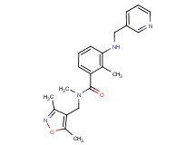 N-[(3,5-dimethylisoxazol-4-yl)methyl]-N,2-dimethyl-3-[(pyridin-3-ylmethyl)amino]benzamide