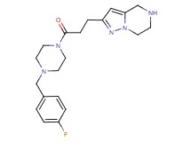 2-{3-[4-(4-fluorobenzyl)-1-piperazinyl]-3-oxopropyl}-4,5,6,7-tetrahydropyrazolo[1,5-a]pyrazine dihydrochloride