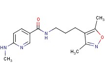 N-[3-(3,5-dimethyl-4-isoxazolyl)propyl]-6-(methylamino)nicotinamide