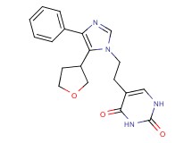 5-{2-[4-phenyl-5-(tetrahydrofuran-3-yl)-1H-imidazol-1-yl]ethyl}pyrimidine-2,4(1H,3H)-dione