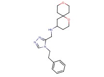 1,9-dioxaspiro[5.5]undec-4-yl{[4-(2-phenylethyl)-4H-1,2,4-triazol-3-yl]methyl}amine