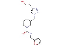N-(2-furylmethyl)-3-{[4-(2-hydroxyethyl)-1H-1,2,3-triazol-1-yl]methyl}-1-piperidinecarboxamide