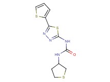 N-(tetrahydro-3-thienyl)-N'-[5-(2-thienyl)-1,3,4-thiadiazol-2-yl]urea