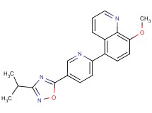 5-[5-(3-isopropyl-1,2,4-oxadiazol-5-yl)pyridin-2-yl]-8-methoxyquinoline