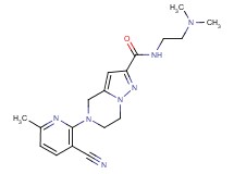 5-(3-cyano-6-methylpyridin-2-yl)-N-[2-(dimethylamino)ethyl]-4,5,6,7-tetrahydropyrazolo[1,5-a]pyrazine-2-carboxamide