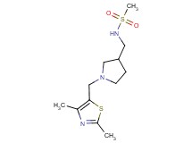 N-({1-[(2,4-dimethyl-1,3-thiazol-5-yl)methyl]pyrrolidin-3-yl}methyl)methanesulfonamide