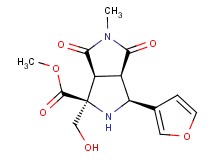 methyl (1S*,3S*,3aR*,6aS*)-3-(3-furyl)-1-(hydroxymethyl)-5-methyl-4,6-dioxooctahydropyrrolo[3,4-c]pyrrole-1-carboxylate