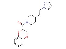1-(2,3-dihydro-1,4-benzodioxin-2-ylcarbonyl)-4-[2-(1H-pyrazol-1-yl)ethyl]piperidine