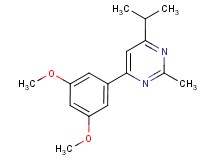 4-(3,5-dimethoxyphenyl)-6-isopropyl-2-methylpyrimidine