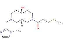 (4aS*,8aS*)-2-[(1-methyl-1H-imidazol-2-yl)methyl]-7-[3-(methylthio)propanoyl]octahydro-2,7-naphthyridin-4a(2H)-ol