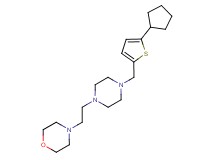 4-(2-{4-[(5-cyclopentyl-2-thienyl)methyl]piperazin-1-yl}ethyl)morpholine