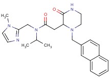 N-isopropyl-N-[(1-methyl-1H-imidazol-2-yl)methyl]-2-[1-(2-naphthylmethyl)-3-oxo-2-piperazinyl]acetamide