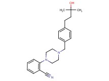 2-{4-[4-(3-hydroxy-3-methylbutyl)benzyl]-1-piperazinyl}benzonitrile