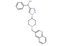 phenyl{1-[1-(3-quinolinylmethyl)-4-piperidinyl]-1H-1,2,3-triazol-4-yl}methanol bis(trifluoroacetate) (salt)