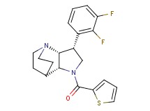 (3R*,3aR*,7aR*)-3-(2,3-difluorophenyl)-1-(2-thienylcarbonyl)octahydro-4,7-ethanopyrrolo[3,2-b]pyridine