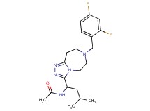 N-{1-[7-(2,4-difluorobenzyl)-6,7,8,9-tetrahydro-5H-[1,2,4]triazolo[4,3-d][1,4]diazepin-3-yl]-3-methylbutyl}acetamide